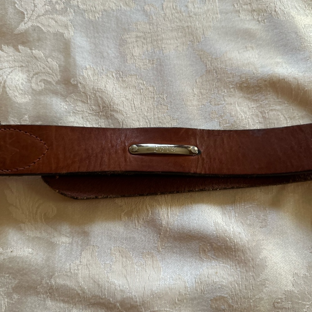 POLO Italian saddle leather belt. Men’s size 32”  pre owned